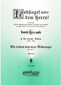 Wie lieblich sind deine Wohnungen (Motette),op.169/5